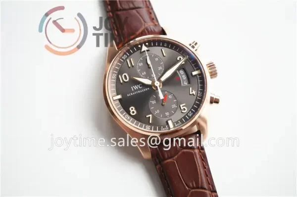 IWC Pilot Chronograph IW387803 ZF 1:1 Best Edition RG Leather Strap A7750