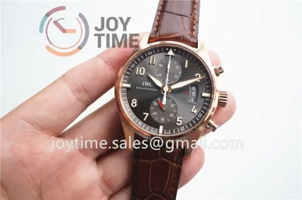 IWC Pilot Chronograph IW387803 ZF 1:1 Best Edition RG Leather Strap A7750