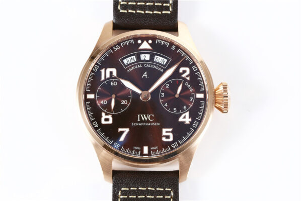 IWC Big Pilot Annual Calendar IW502706 YLF 1:1 Best Edition RG Leather Strap A52850