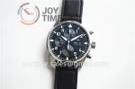 IWC Pilot Chronograph ZF 1:1 Best Edition SS 43mm Leather Strap A7750