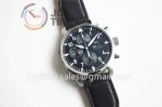 IWC Pilot Chronograph ZF 1:1 Best Edition SS 43mm Leather Strap A7750