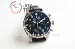 IWC Pilot Chronograph ZF 1:1 Best Edition SS 43mm Leather Strap A7750