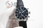 IWC Pilot Chronograph ZF 1:1 Best Edition SS 43mm Leather Strap A7750