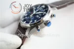 IWC Pilot Chronograph ZF 1:1 Best Edition SS 43mm Leather Strap A7750