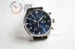 IWC Pilot Chronograph ZF 1:1 Best Edition SS 43mm Leather Strap A7750