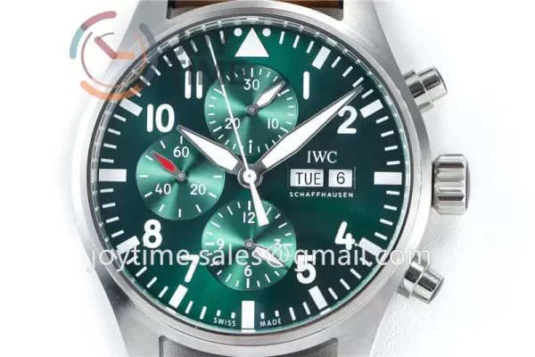 IWC Pilot Chronograph ZF 1:1 Best Edition SS 43mm Leather Strap A7750