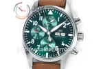 IWC Pilot Chronograph ZF 1:1 Best Edition SS 43mm Leather Strap A7750