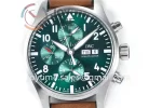 IWC Pilot Chronograph ZF 1:1 Best Edition SS 43mm Leather Strap A7750