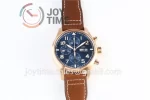 IWC Pilot Chronograph ZF 1:1 Best Edition RG 43mm Leather Strap A7750