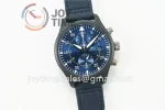 IWC Pilot Chronograph ZF 1:1 Best Edition Ceramic 44.5mm Nylon Strap A7750