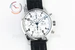 IWC Pilot Chronograph ZF 1:1 Best Edition SS 43mm Leather Strap A7750