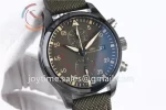 IWC Pilot Chronograph ZF 1:1 Best Edition Ceramic 44.5mm Nylon Strap A7750