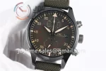 IWC Pilot Chronograph ZF 1:1 Best Edition Ceramic 44.5mm Nylon Strap A7750