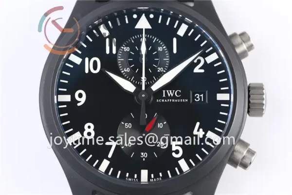 IWC Pilot Chronograph ZF 1:1 Best Edition Ceramic 44.5mm Nylon Strap A7750