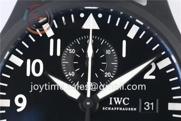 IWC Pilot Chronograph ZF 1:1 Best Edition Ceramic 44.5mm Nylon Strap A7750