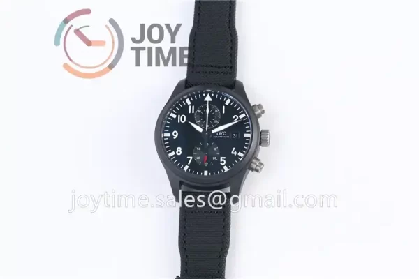 IWC Pilot Chronograph ZF 1:1 Best Edition Ceramic 44.5mm Nylon Strap A7750