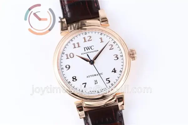 IWC Da Vinci Family MK 1:1 Best Edition RG 40mm Leather Strap A2892