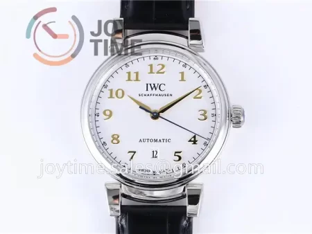 IWC Da Vinci Family MK 1:1 Best Edition SS 40mm Leather Strap A2892