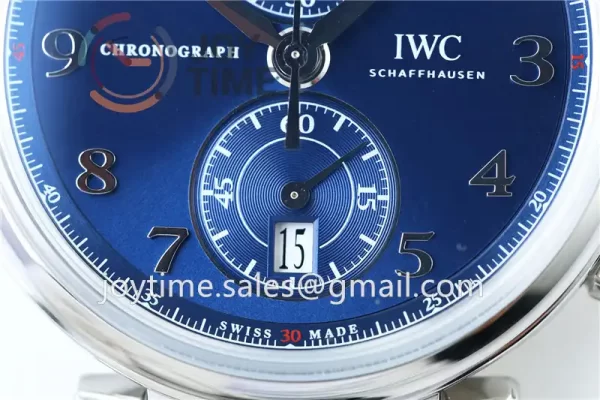 IWC Da Vinci Family Lawrence Sports Charity Foundation ZF 1:1 Best Edition SS 42mm Leather Strap A7750