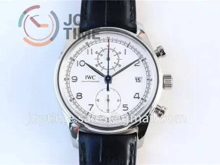 IWC Portuguese Chrono ZF 1:1 Best Edition SS 42mm Leather Strap A89361