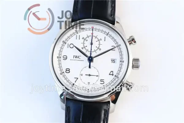 IWC Portuguese Chrono ZF 1:1 Best Edition SS 42mm Leather Strap A89361