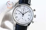 IWC Portuguese Chrono ZF 1:1 Best Edition SS 42mm Leather Strap A89361