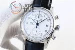 IWC Portuguese Chrono ZF 1:1 Best Edition SS 42mm Leather Strap A89361