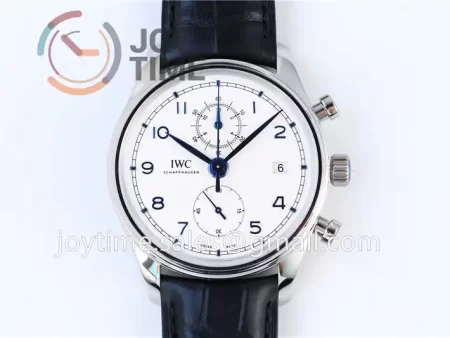 IWC Portuguese Chrono ZF 1:1 Best Edition SS 42mm Leather Strap A89361