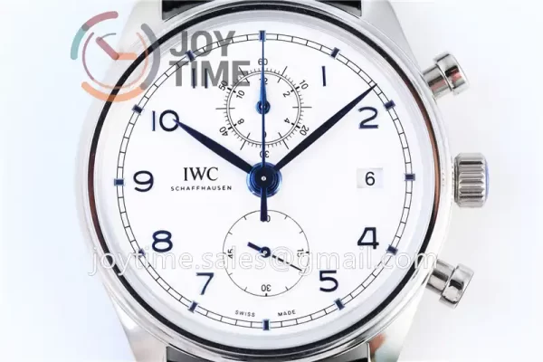 IWC Portuguese Chrono ZF 1:1 Best Edition SS 42mm Leather Strap A89361