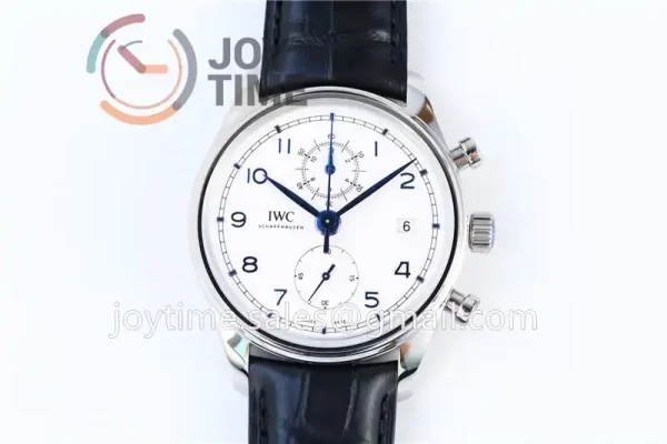 IWC Portuguese Chrono ZF 1:1 Best Edition SS 42mm Leather Strap A89361