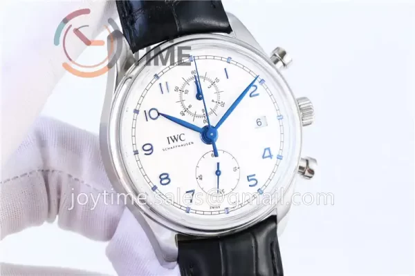 IWC Portuguese Chrono ZF 1:1 Best Edition SS 42mm Leather Strap A89361