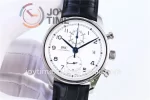 IWC Portuguese Chrono ZF 1:1 Best Edition SS 42mm Leather Strap A89361