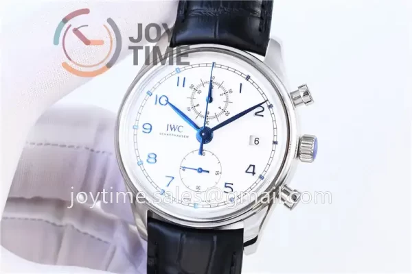 IWC Portuguese Chrono ZF 1:1 Best Edition SS 42mm Leather Strap A89361