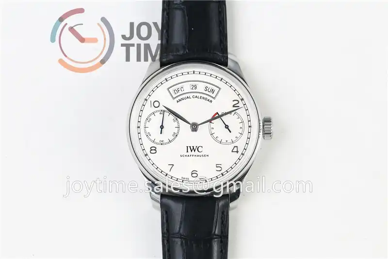 IWC Portuguese Real PR Real Annual Calendar ZF 1:1 Best Edition SS 44mm Leather Strap A52850