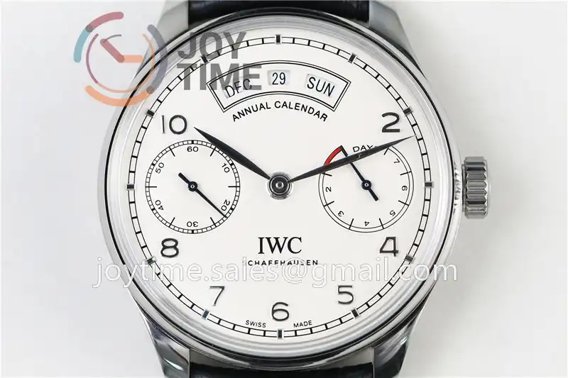 IWC Portuguese Real PR Real Annual Calendar ZF 1:1 Best Edition SS 44mm Leather Strap A52850