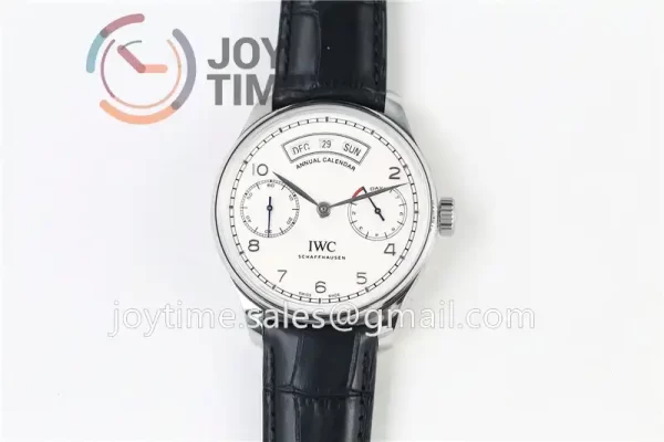 IWC Portuguese Real PR Real Annual Calendar ZF 1:1 Best Edition SS 44mm Leather Strap A52850