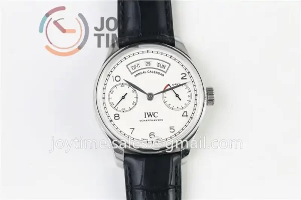 IWC Portuguese Real PR Real Annual Calendar ZF 1:1 Best Edition SS 44mm Leather Strap A52850