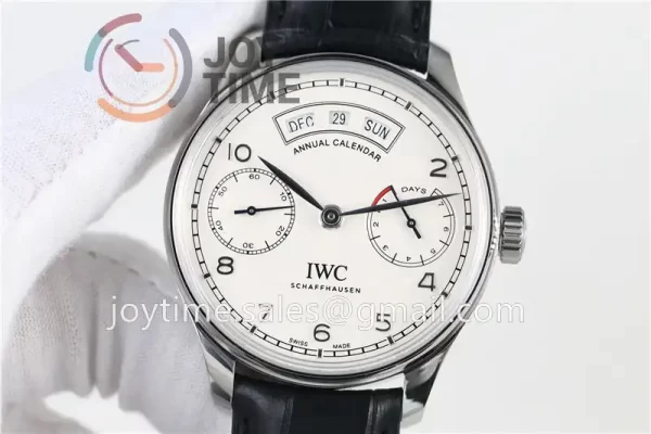 IWC Portuguese Real PR Real Annual Calendar ZF 1:1 Best Edition SS 44mm Leather Strap A52850