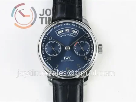 IWC Portuguese Real PR Real Annual Calendar ZF 1:1 Best Edition SS 44mm Leather Strap A52850