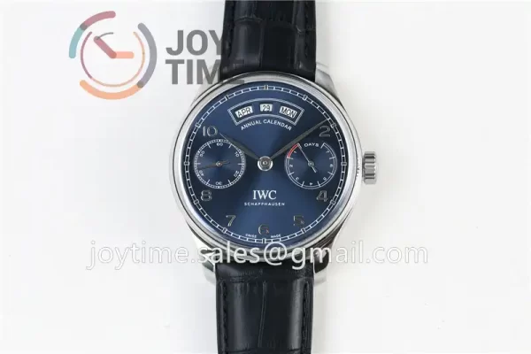 IWC Portuguese Real PR Real Annual Calendar ZF 1:1 Best Edition SS 44mm Leather Strap A52850