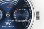 IWC Portuguese Real PR Real Annual Calendar ZF 1:1 Best Edition SS 44mm Leather Strap A52850