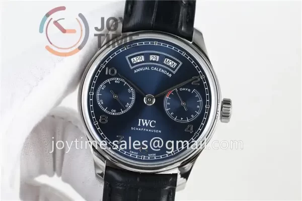 IWC Portuguese Real PR Real Annual Calendar ZF 1:1 Best Edition SS 44mm Leather Strap A52850