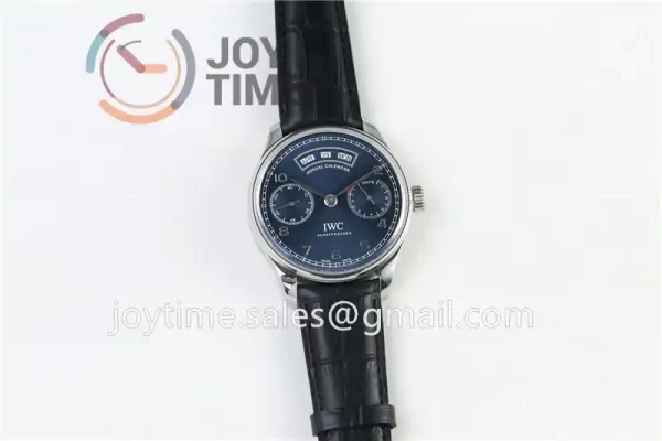 IWC Portuguese Real PR Real Annual Calendar ZF 1:1 Best Edition SS 44mm Leather Strap A52850