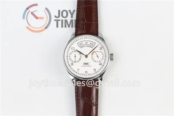 IWC Portuguese Real PR Real Annual Calendar ZF 1:1 Best Edition SS 44mm Leather Strap A52850