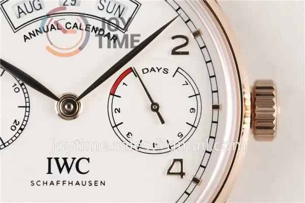 IWC Portuguese Real PR Real Annual Calendar ZF 1:1 Best Edition RG 44mm Leather Strap A52850