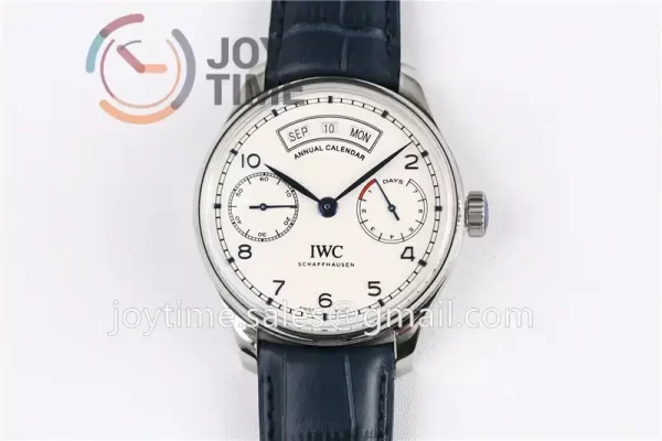 IWC Portuguese Real PR Real Annual Calendar ZF 1:1 Best Edition SS 44mm Leather Strap A52850