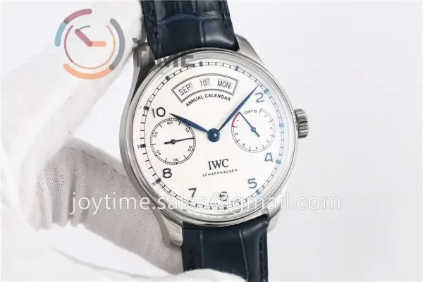 IWC Portuguese Real PR Real Annual Calendar ZF 1:1 Best Edition SS 44mm Leather Strap A52850