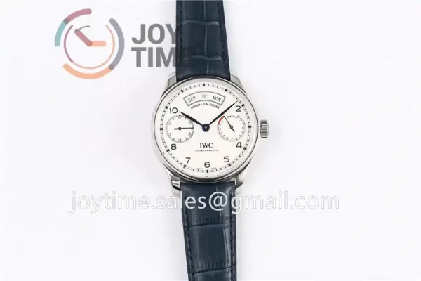 IWC Portuguese Real PR Real Annual Calendar ZF 1:1 Best Edition SS 44mm Leather Strap A52850