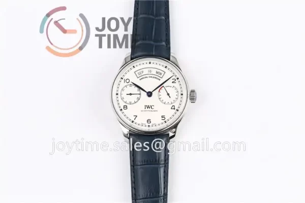 IWC Portuguese Real PR Real Annual Calendar ZF 1:1 Best Edition SS 44mm Leather Strap A52850