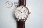 IWC Portuguese Real PR ZF 1:1 Best Edition RG 42mm Leather Strap A52010